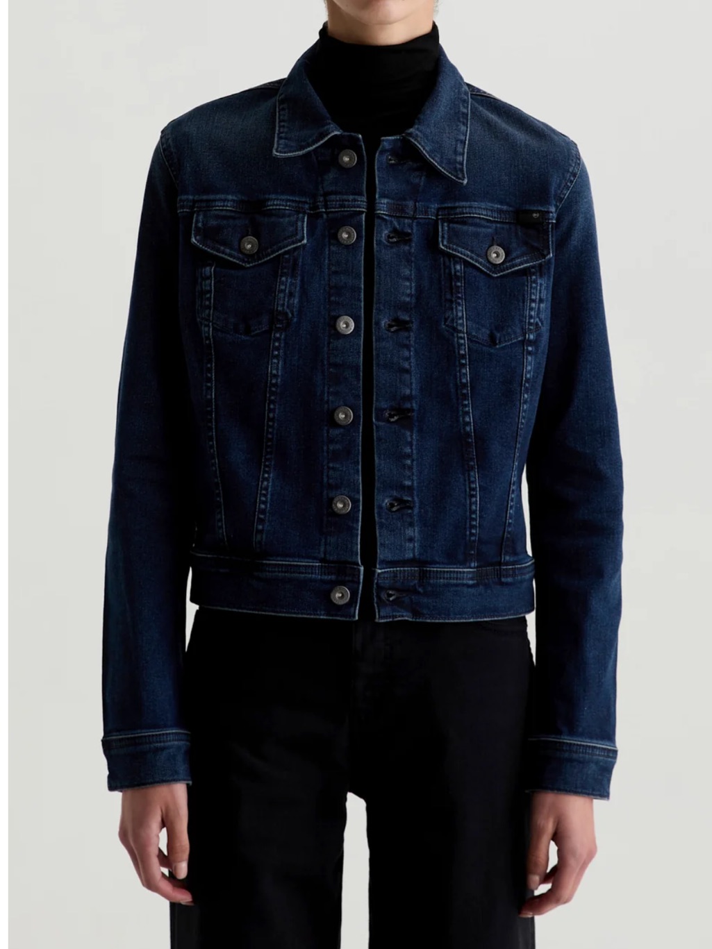 Ag Adriano Goldschmied Robyn Denim Jacket Side Effect Blue Women’s Xs $228